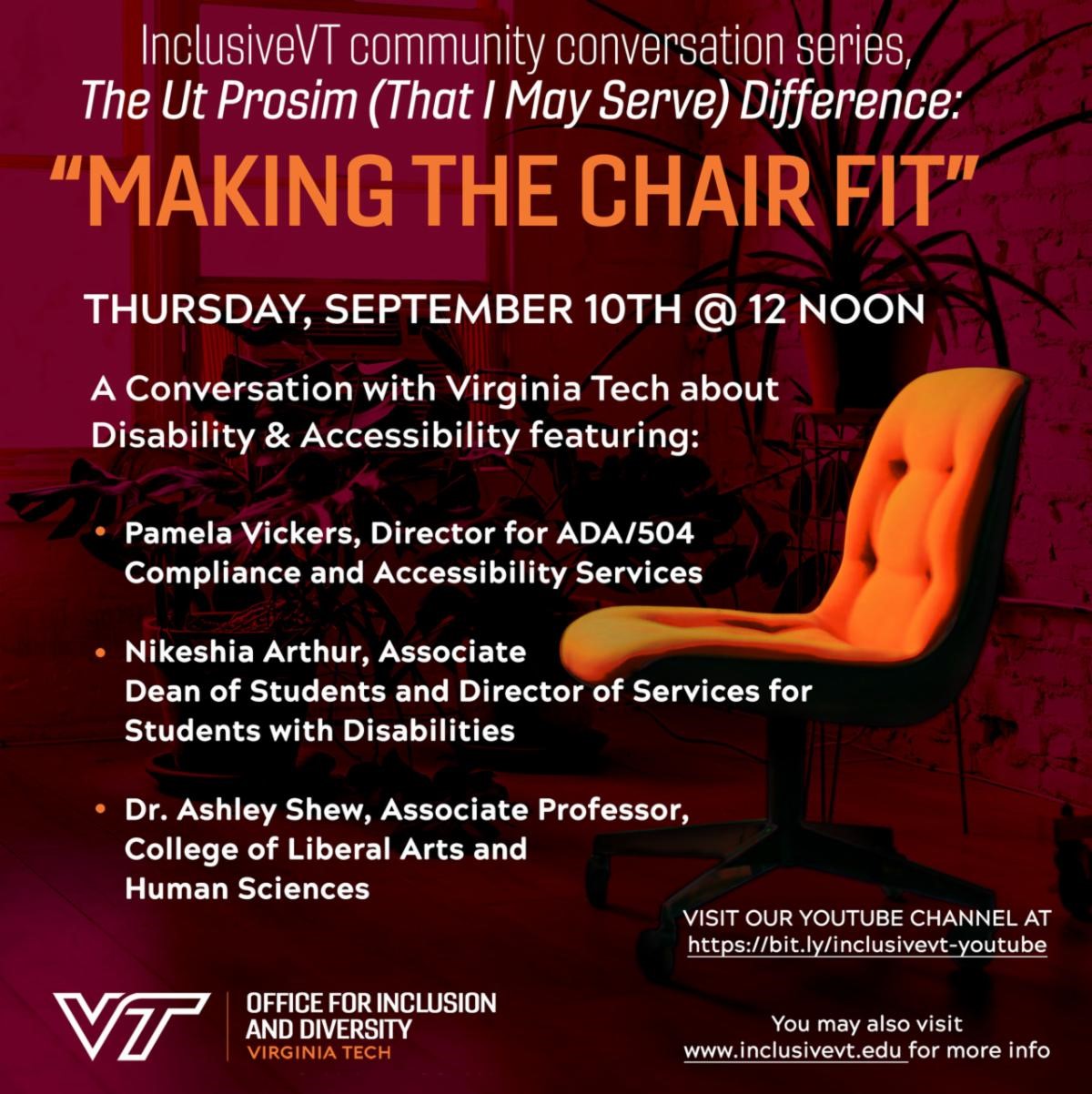 Making the Chair Fit: A Conversation on Disability & Accessibility